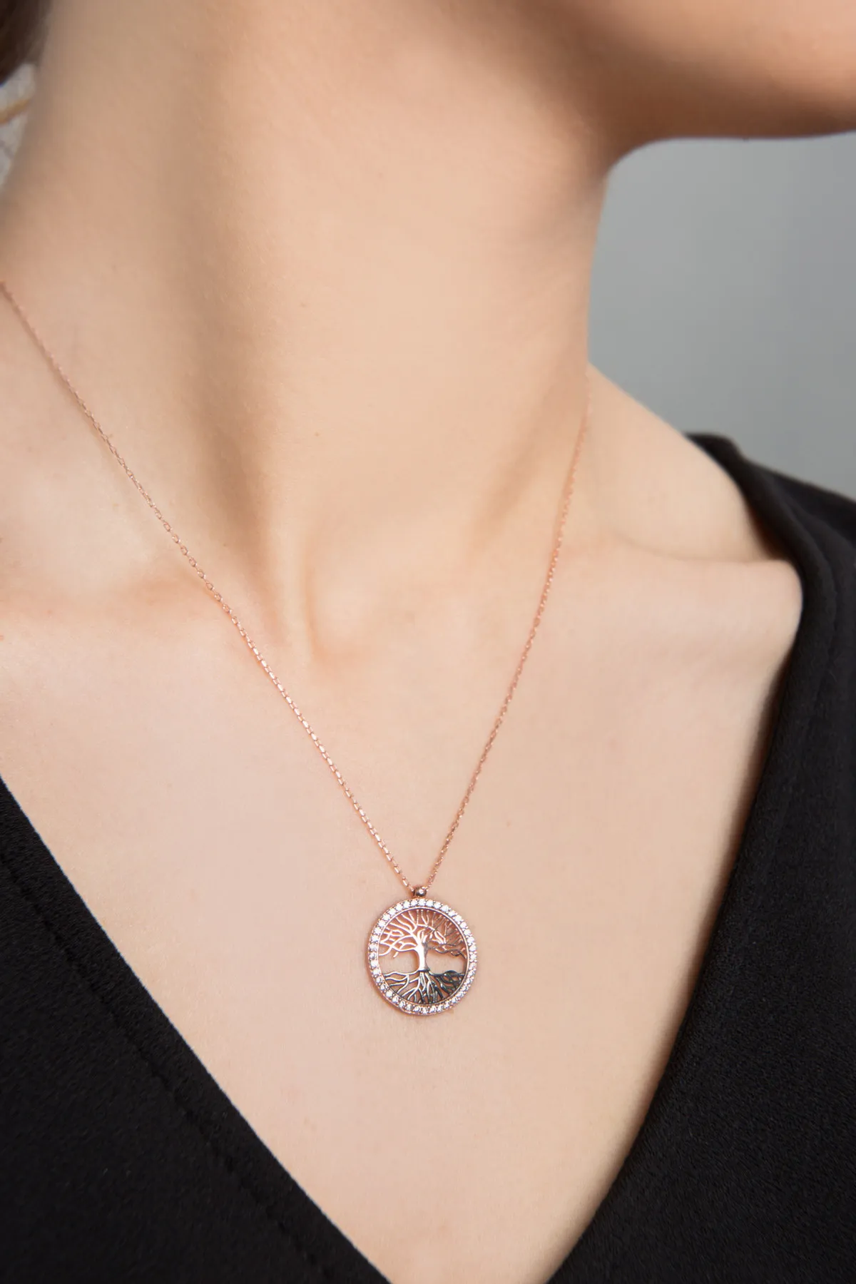 Серебряное ожерелье с дизайном дерева жизни pp2345 Larin Silver#2