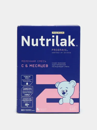 Смесь молочная Nutrilak Premium 2, с 6 до 12 месяцев, 600 г#1