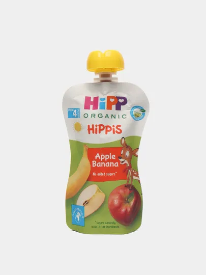 Детское пюре HiPP organic  яблоко/банан 100г#1