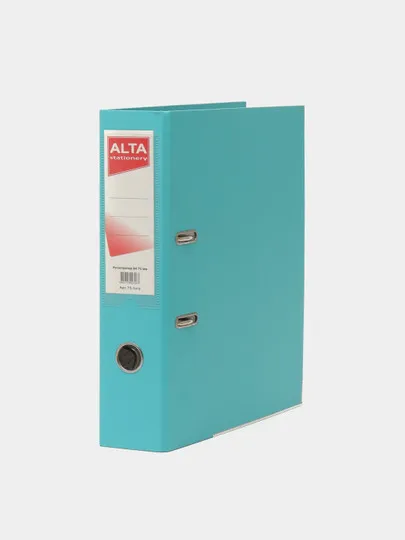 Папка-регистратор А4 Alta, 75 мм, бирюзовая#1