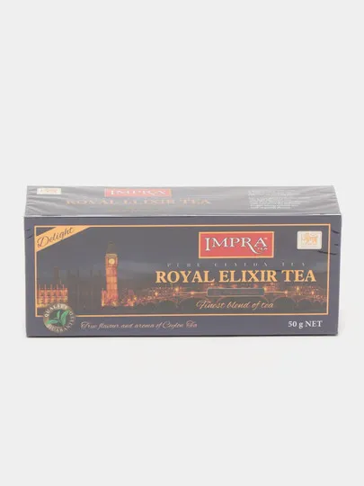 Чай чёрный IMPRA Royal Elixir, 2 г, 25 пакетиков#1