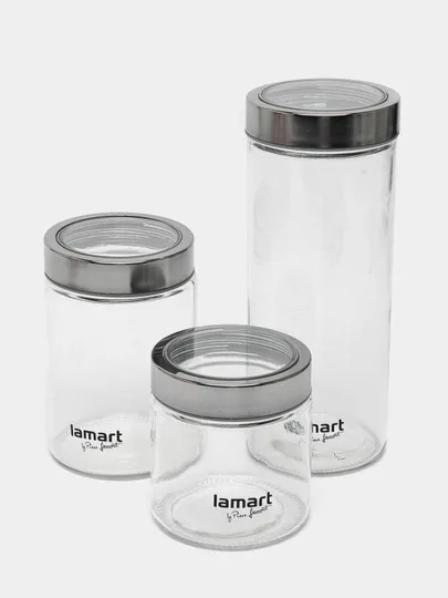 Комплект стеклянных баночек для специй Lamart LT6010#1