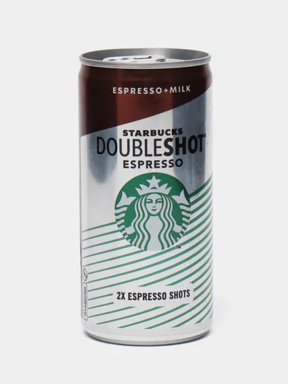 Кофейный Напиток Starbucks Espresso DoubleShot No Sugar, 200 мл#1