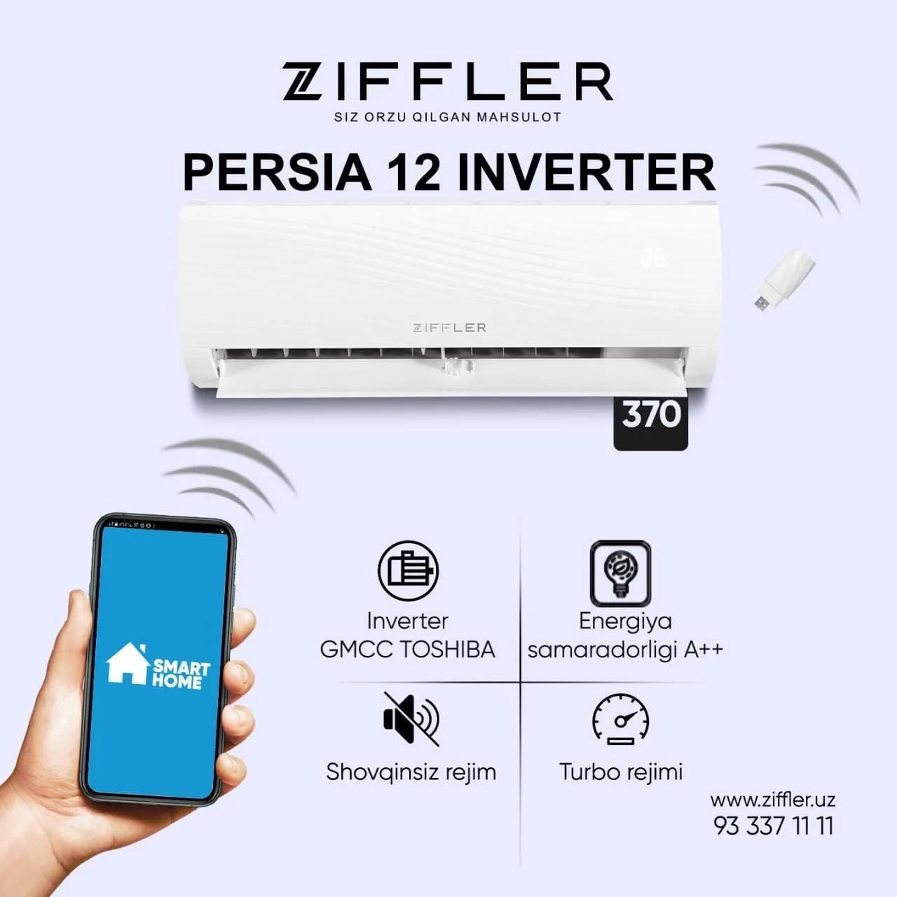 Кондиционер Ziffler Persia 12 Inverter#1