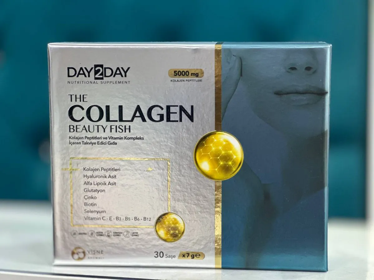 Dengiz kollagen Day2Day The Collagen Beauty Fish (7 g 30 gilos ta'mi bilan paketlar)#1