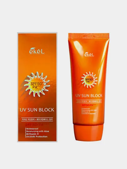 Солнцезащитный крем Ekel UV Sun Block, 70 мл#1