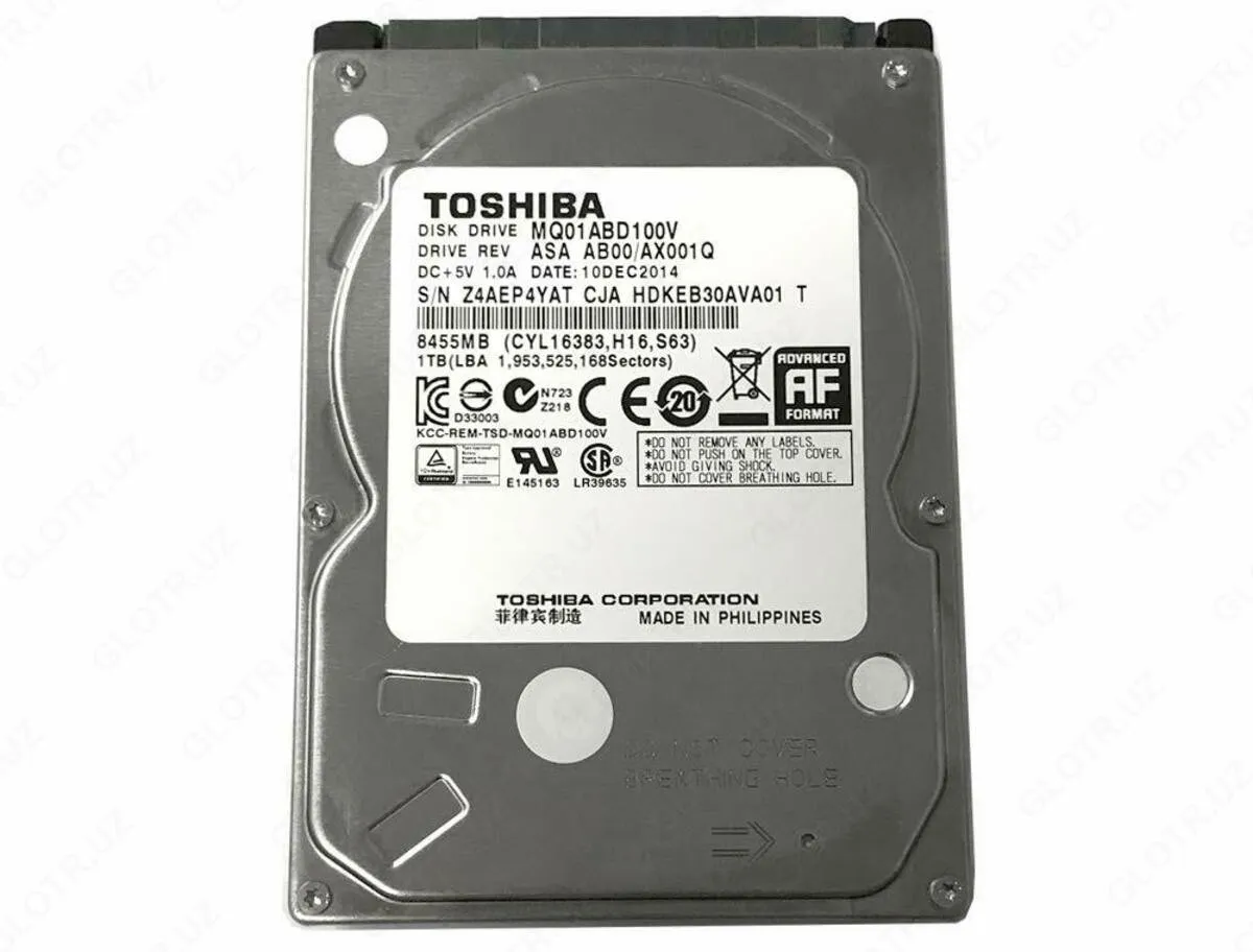 Жесткий диск для ноутбука Toshiba 1TB 2,5" 5400rpm SATA III Slim#1