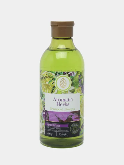 Шампунь для жирных волос Romax Aromatic Herbs Чабрец и Бергамот, 400 г#1