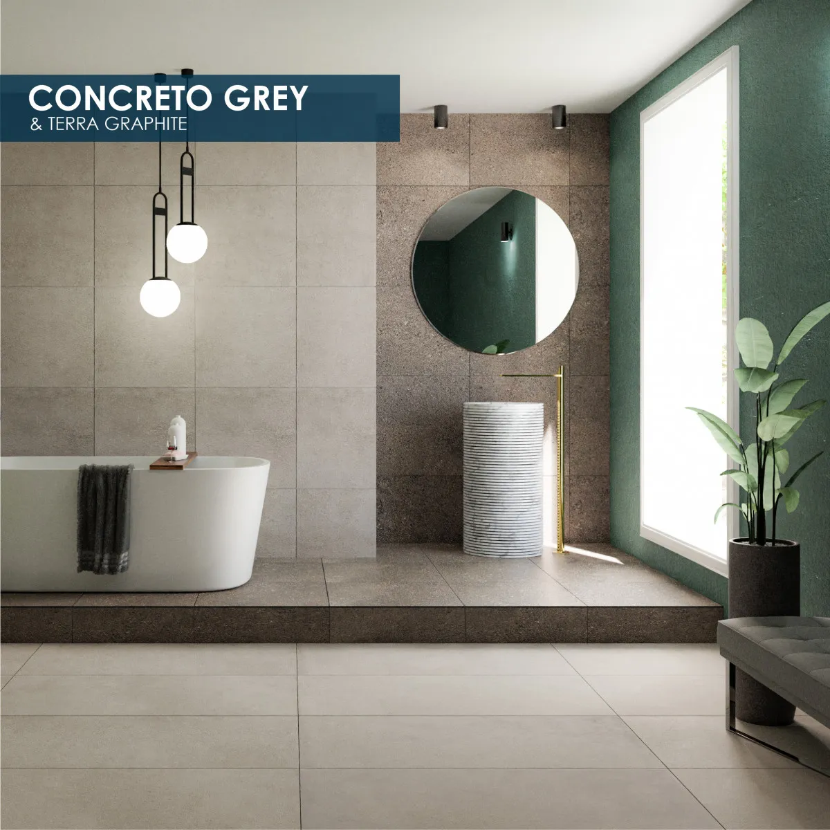 Керамогранит Concreto Grey 60x60#1