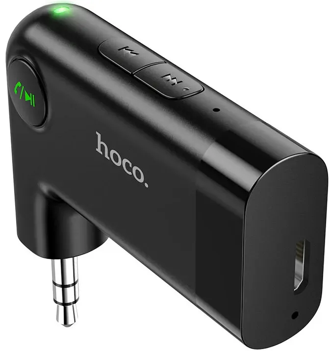 Ресивер HOCO E53 Dawn sound, Bluetooth, USB, AUX, с микрофоном, чёрный#1