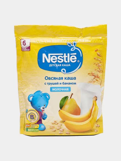 Молочная овсяная каша Nestle Груша-банан, 220гр#1