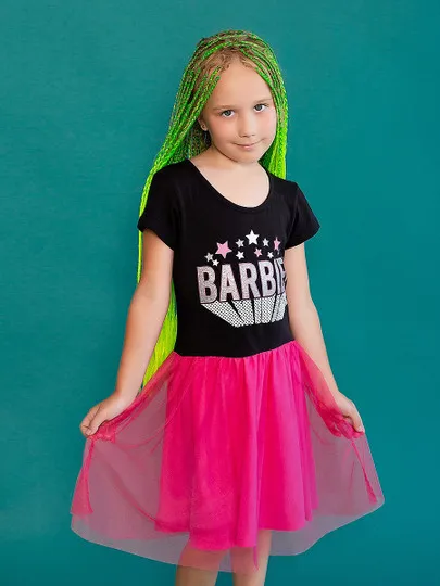 Платье "Barbie" с юбкой из фатина - 2#1