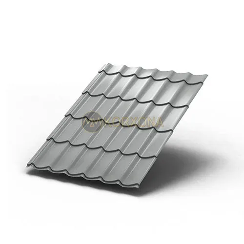 Metall plitka Lamonterra-0,45 ral9006 polyester#1