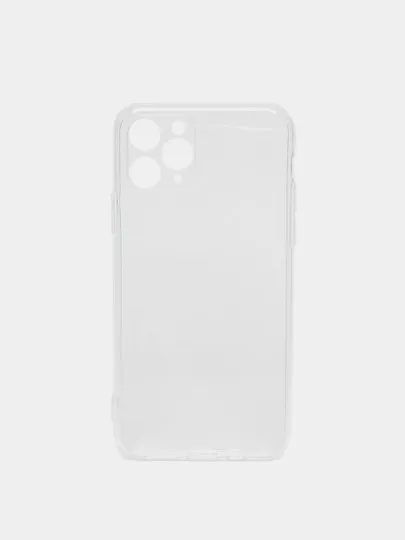 Чехол для iPhone 14/13/12/11 ProMax/Pro/Mini, силиконовый, прозрачный, с защитой камеры#1