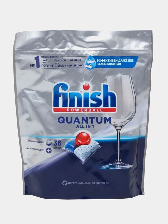 Средство для мытья посуды FINISH Quantum 36 таблеток х6#1