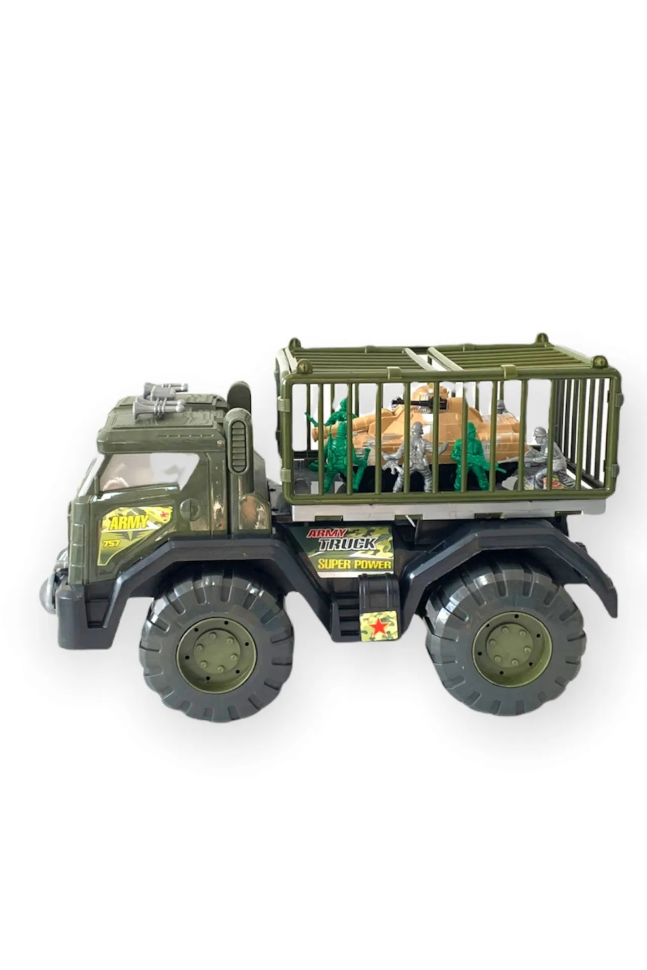 Военный грузовик, танк с солдатами army truck d034 shk toys#1