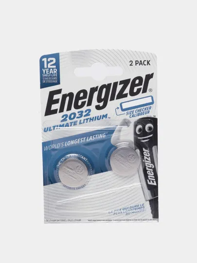 Литиевые батарейки Energizer E301319301, тип CR2032, 3В, 2 шт#1