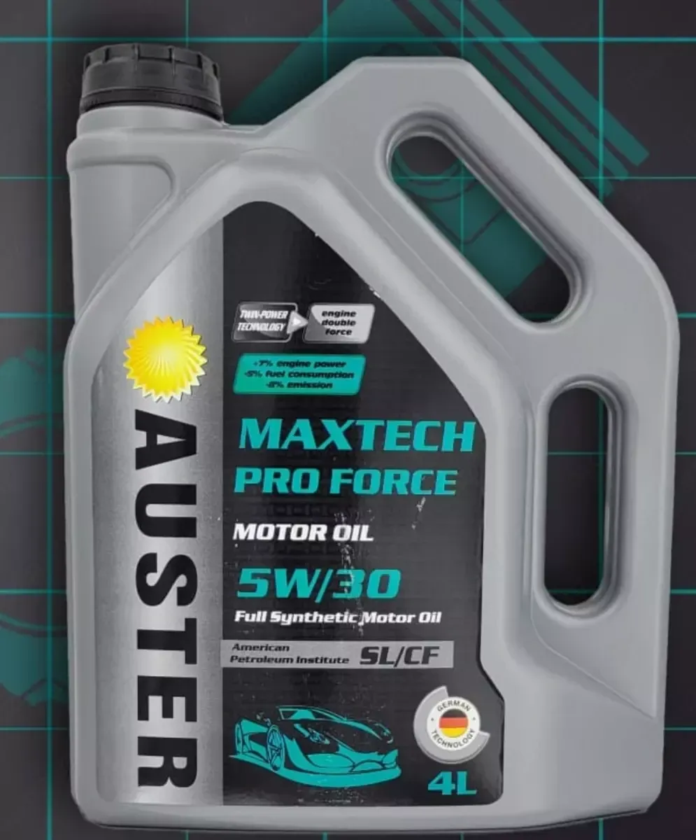 Моторное масло для легковых автомобилей "Auster Maxtech Pro Force" 5W-30 SL/CF (4 литра)#1