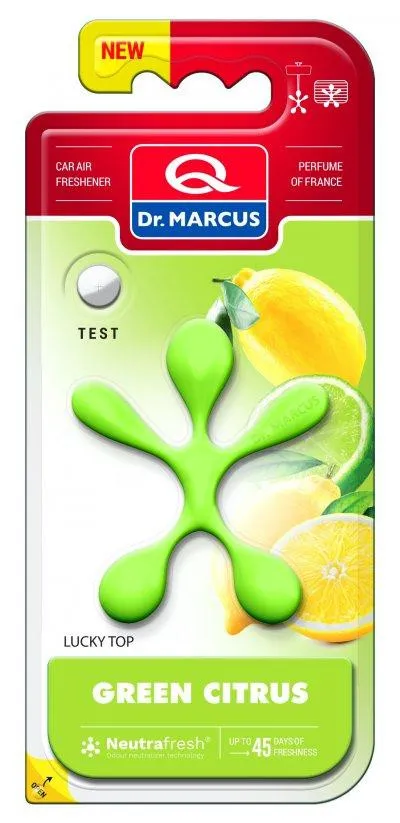 Освежитель для авто Dr.Marcus Lucky Top, Зеленый цитрусовый, 1 шт#1