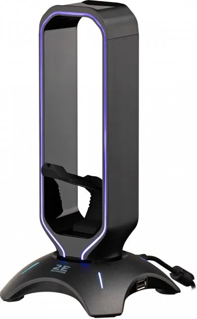 Подставка 3в1 для гарнитуры 2E Gaming Headset Stand RGB USB Black (2E-GST310UB)#1
