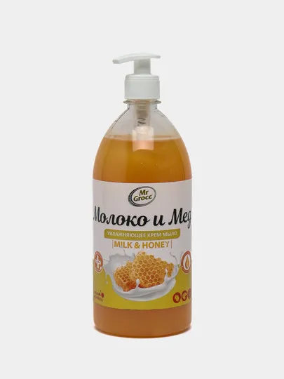 Крем-мыло Mr.Grocc Молоко и мед, 1 л#1