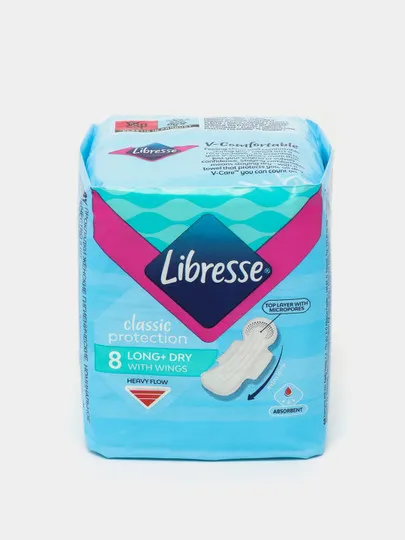 Прокладки Libresse Classic Protection Long+ Dry, 8 шт#1