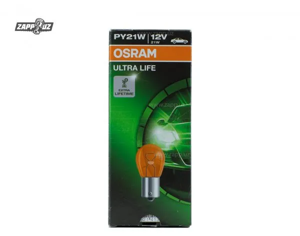 Лампа автомобильная Osram Ultra Life PY21W 7507#1