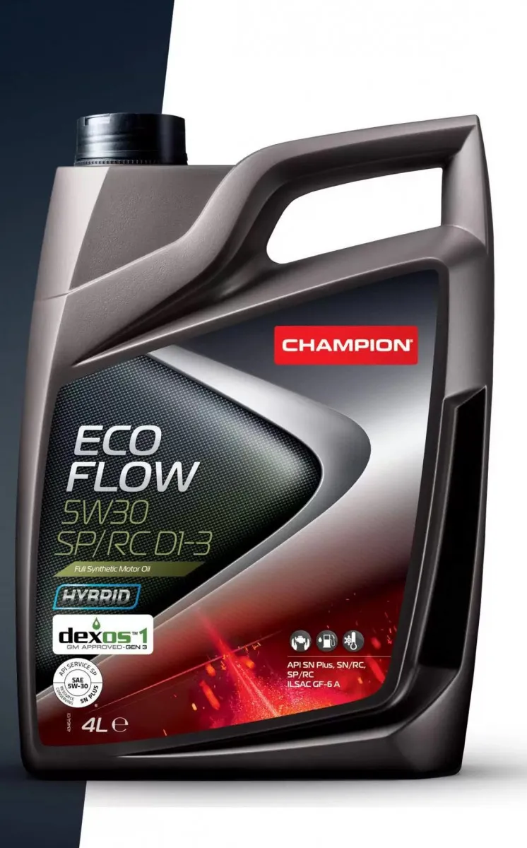 Синтетическое моторное масло CHAMPION ECO FLOW 5W30 SP/RC D1-3 4L#1