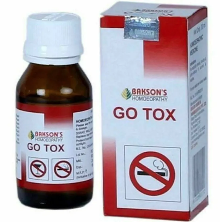 Капли для уменьшения тяги к сигаретам и алкоголю Go Tox#1