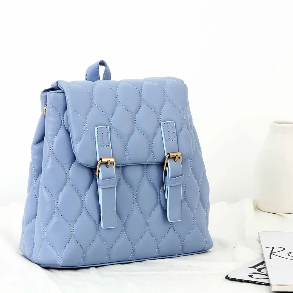 Женский рюкзак с вышивкой macron bp-4526s B-BAG синий#1