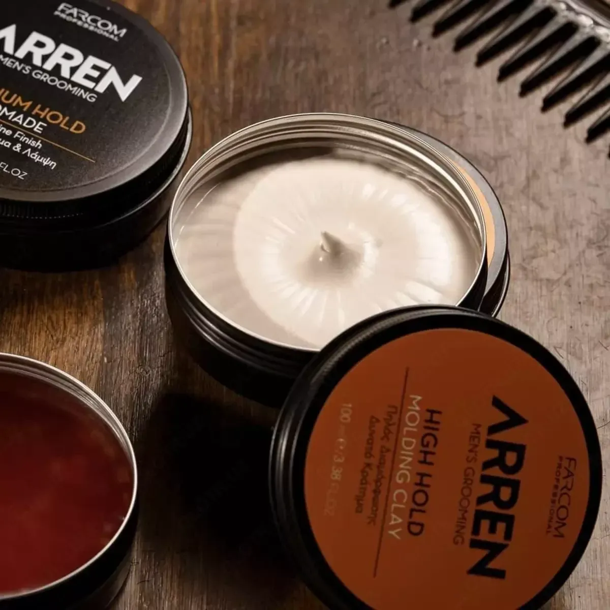 Глина для укладки волос сильной фиксации - Arren Men's Grooming Molding Clay High Hold#1
