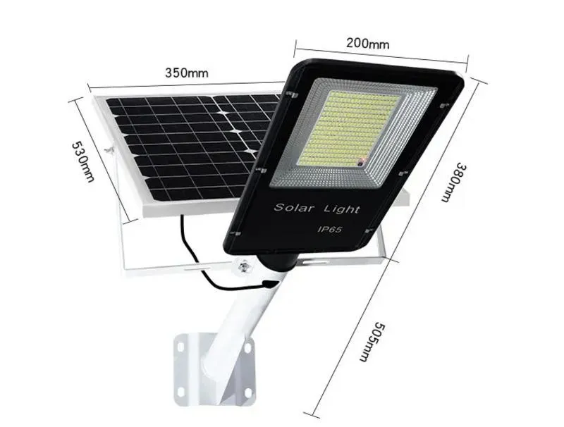 Cолнечный светодиодный уличный фонарь 100 Вт (кремниевая солнечная панель)#1