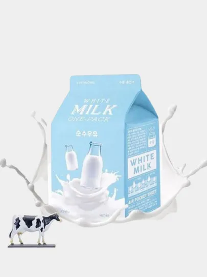Молочная тканевая маска с козьим молоком Apieu White Milk One-Pack#1