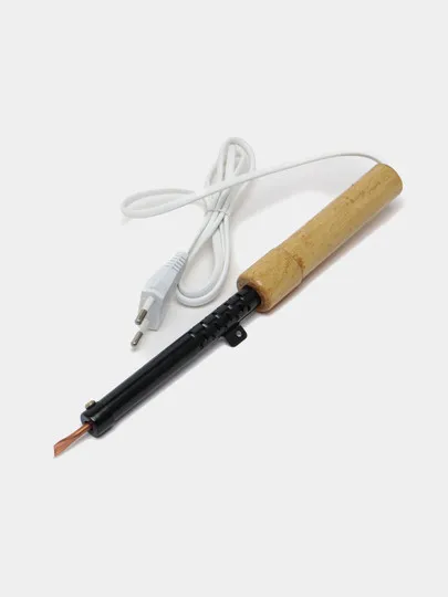Паяльник с классической деревянной ручкой. Стержень медный сплав#1