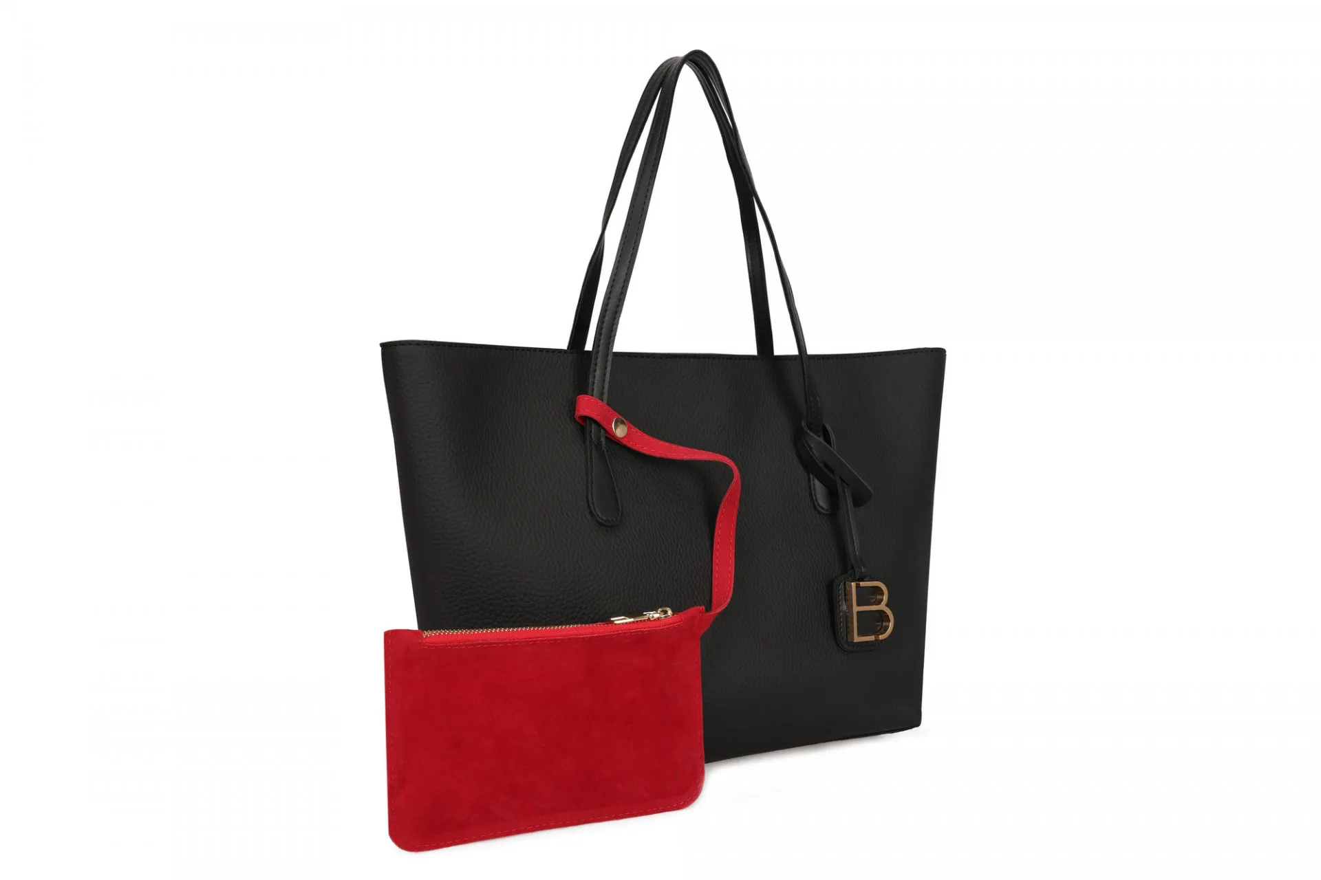 Женская сумка 1507 Черно-красная#1