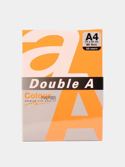 Бумага А4 Double A Orange Saffron, 25 штук#1