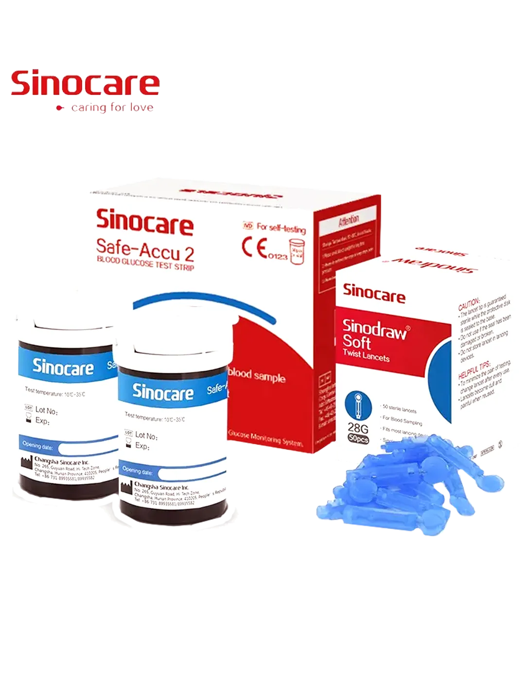 Тест полоски для глюкометра Sinocare safe accu 2#1