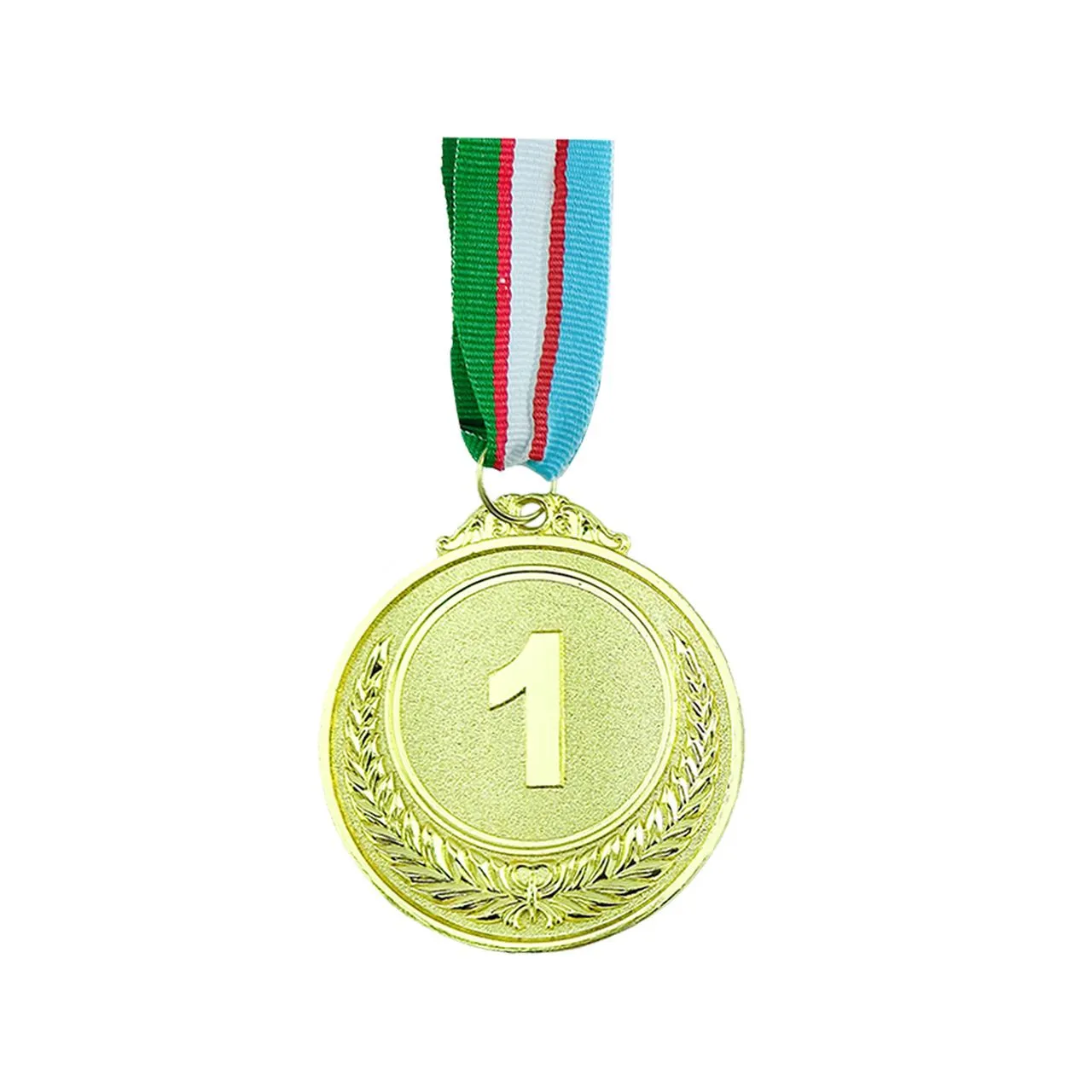 Медаль UZBEKISTAN круглая, золотая#1