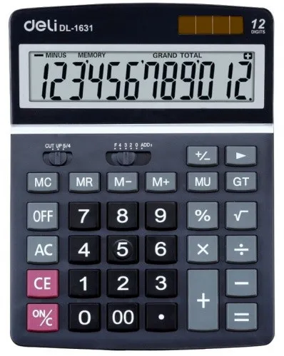 Калькулятор 12 разрядов 1631 Deli#1