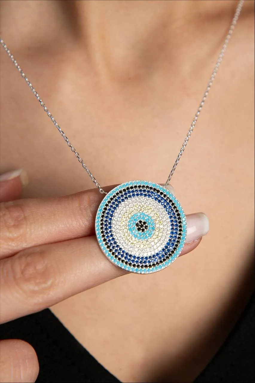 Серебряное ожерелье, модель: глаза fa182588 Larin Silver#1