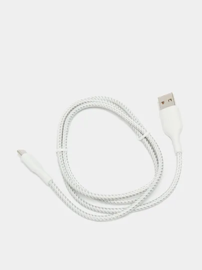 Кабель Belkin USB-A - USB-С, BRAIDED, 1 м, white#1