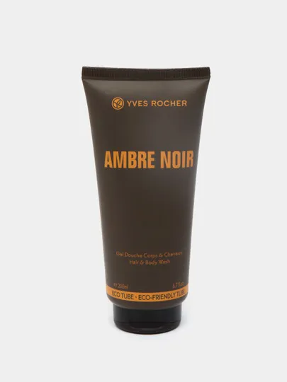 Парфюмированный гель для душа Yves Rocher Ambre Noir, 200 мл#1