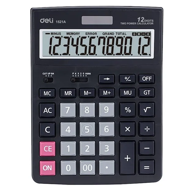Калькулятор 12 разрядов 1521 Deli#1