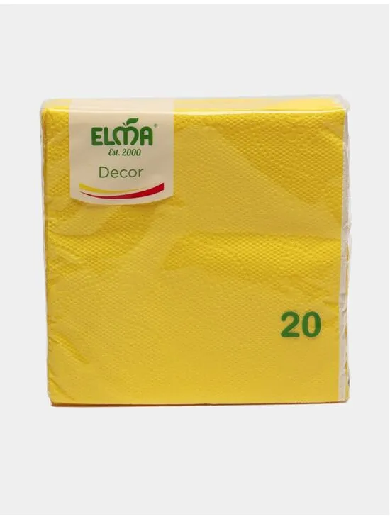 Салфетки Elma 33х33 Сlassic (230) (желтые)#1