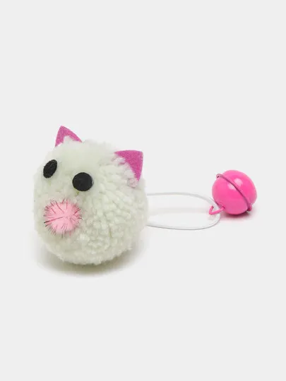 Игрушка для кошек, мышка погремушка с колокольчиком#1