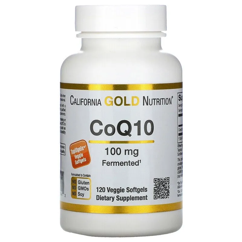 Коэнзим Q10, California Gold Nutrition, 100 мг, 120 растительных капсул#1