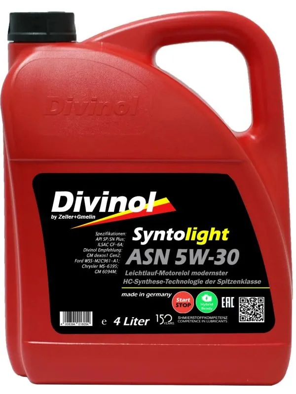 Моторное масло SYNTHOLIGHT ASN 5W-30 4л#1