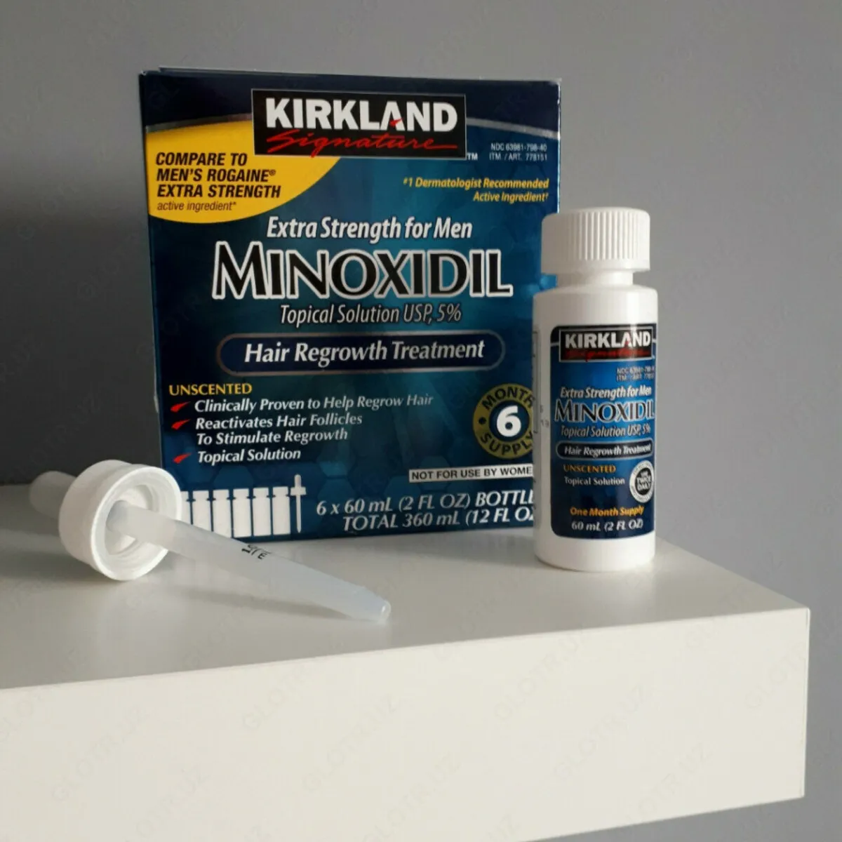 Minoxidil Kirklad - Средство для роста бороды#1
