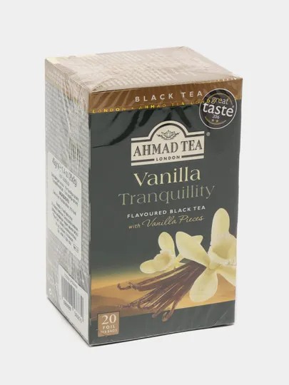 Черный чай Ahmad Vanilla Tranquillity, 20 пакетиков#1