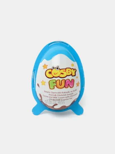 Шоколадные яйца Cosby Fun Boy 20G*24*4 Ing-Tur Tr, штучный#1